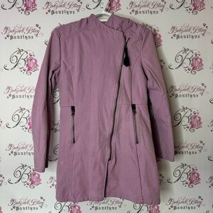 Mia melon jacket coat zip up lavender warm cozy Women's Purple Jacket